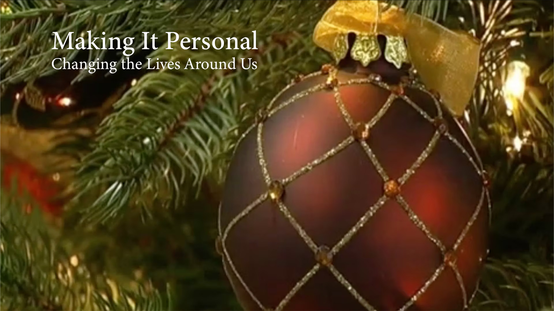 Making It Personal